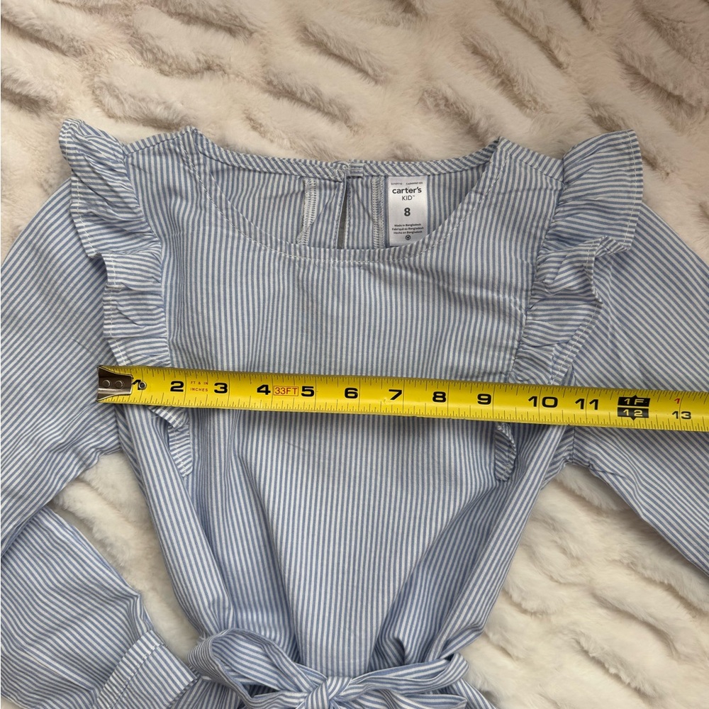Carter's Blue Striped Casual Kids Dress - Picture 5 of 8